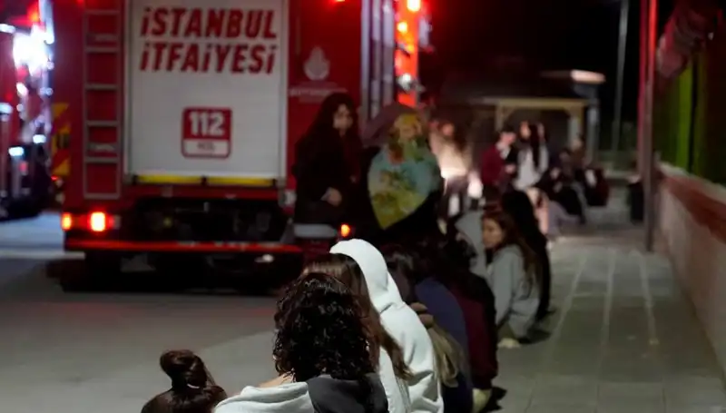 Kız Öğrenci Yurdunda Yangın: 2.500 Kişilik Yurt Tamamen Tahliye Edildi