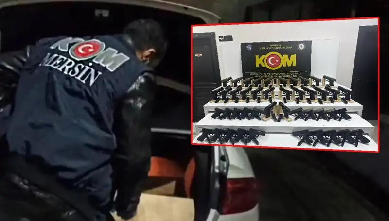 Mersin'de Şok Baskın: Otomobilden Silah Deposuna Uzanan Operasyon
