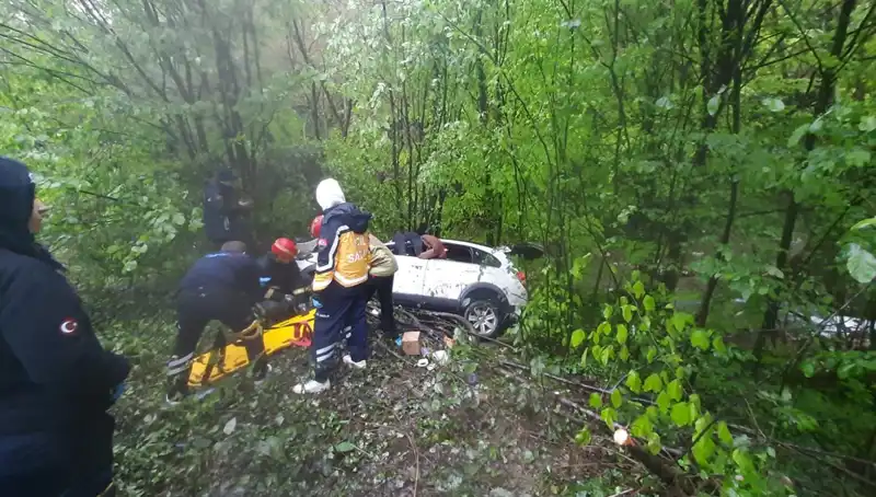 Direksiyon Hakimiyetini Kaybettikten Sonra Ormana Uçtu: Korkunç Kaza Detayları